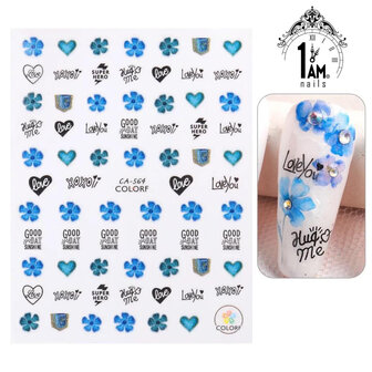 Stickers Blue Summer