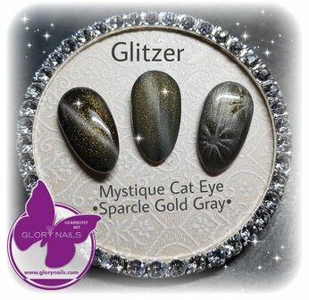 Mystique Cat Eye Sparkle Gold Grey