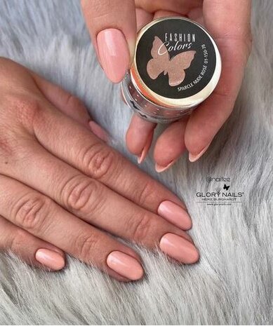 Fashion Color Sparkle Nude Rose